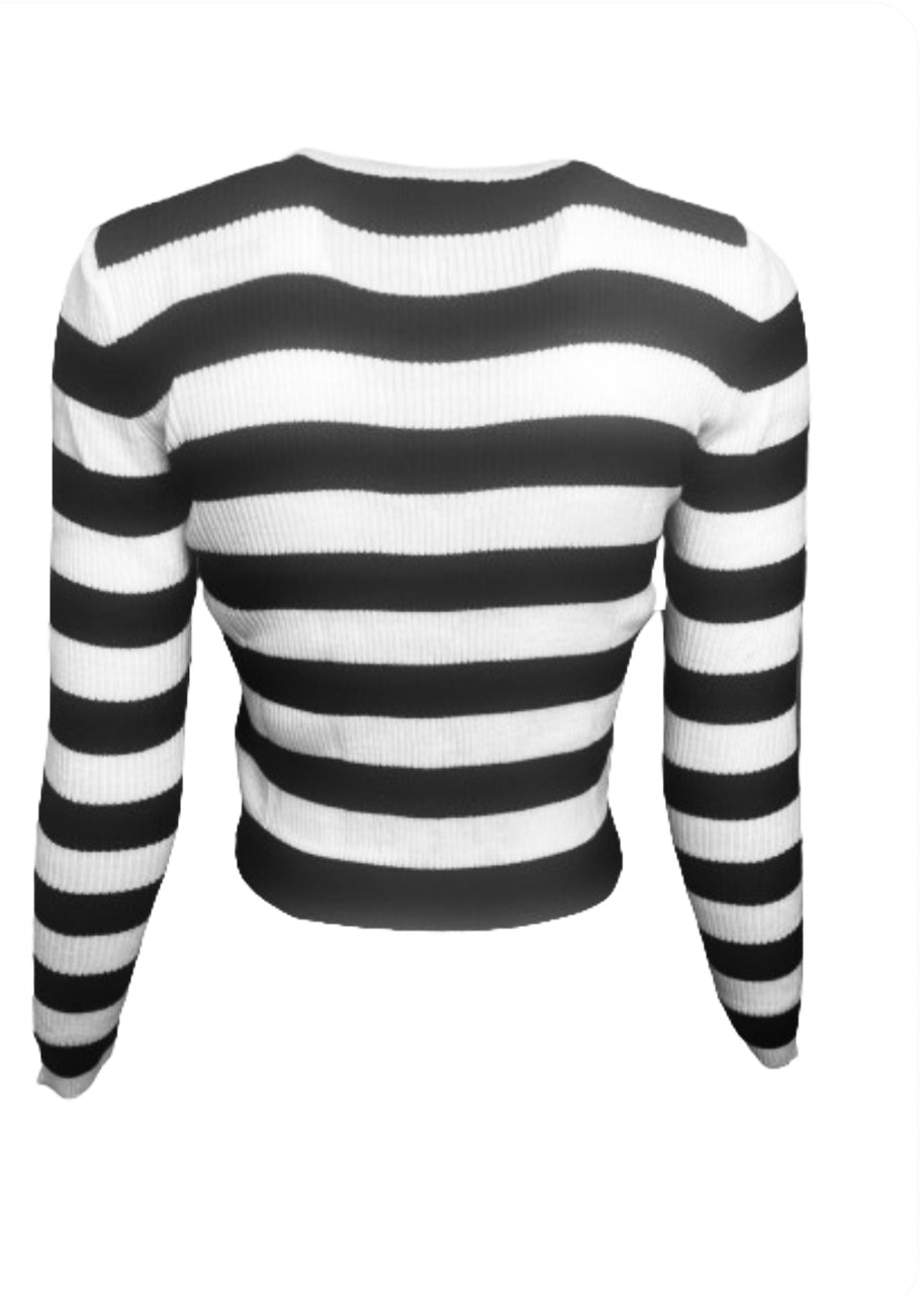 Striped Knit Top