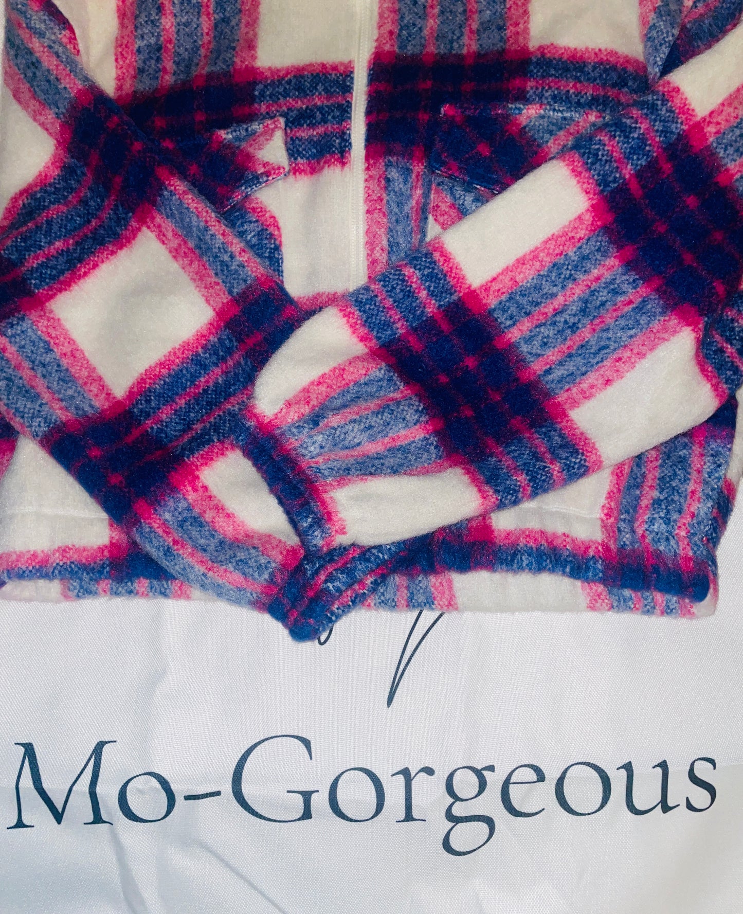 Pink Blossom Plaid Jacket
