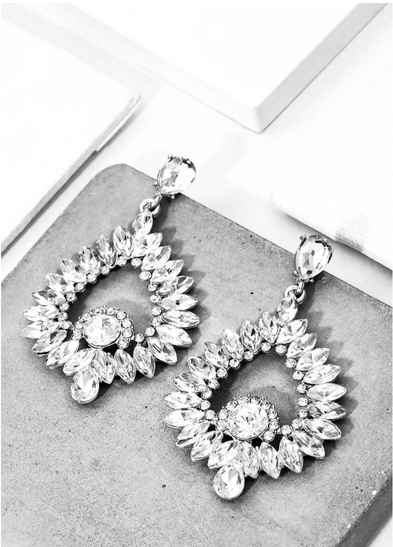 Annabella Rhinestone Drop Earrings