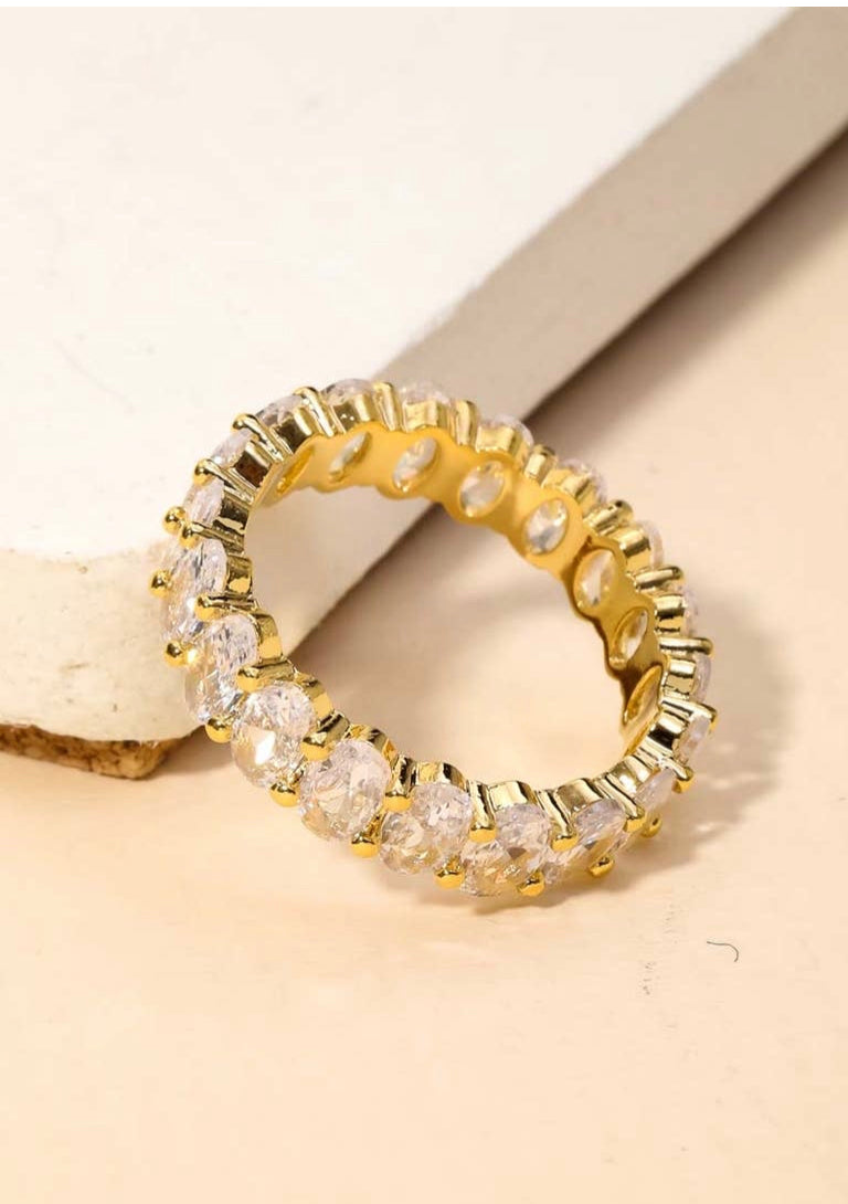 Evermore Rhinestone Eternity Ring