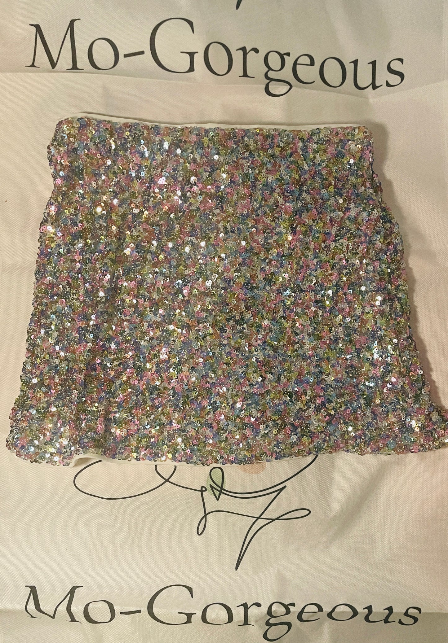 Sequin Mini Skirt - Plus size