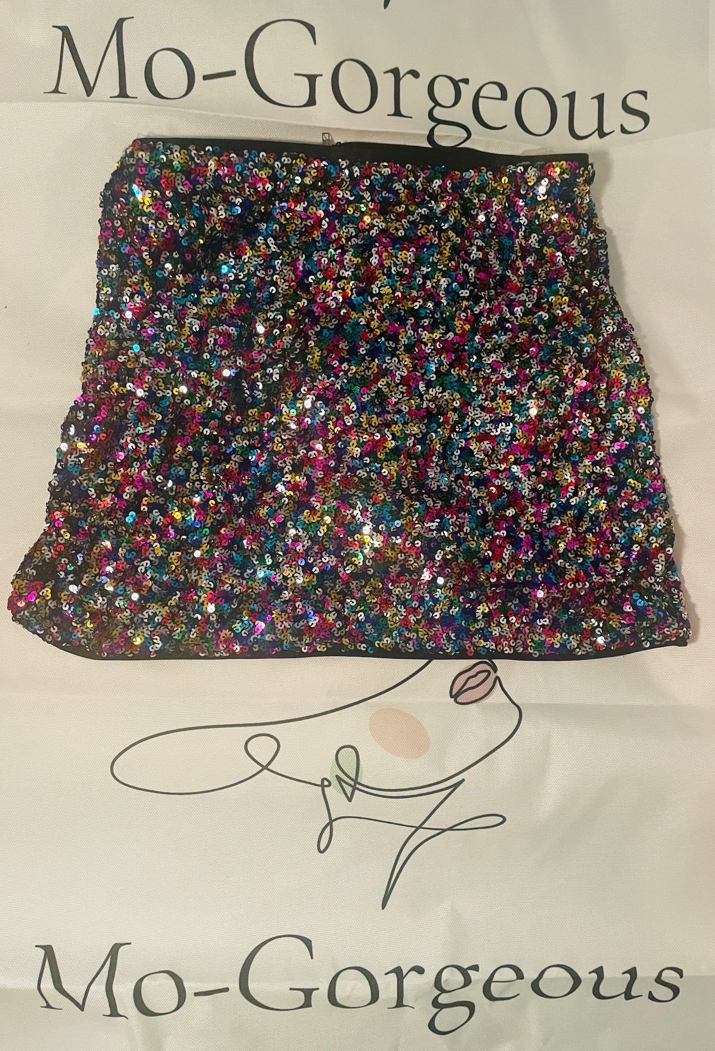 Sequin Mini Skirt - Plus size