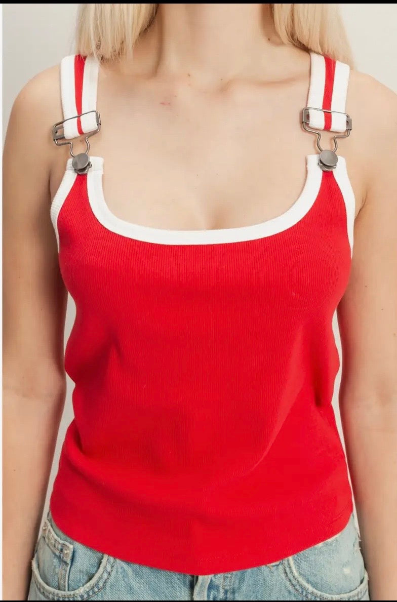 Buckle Strap Tank Top