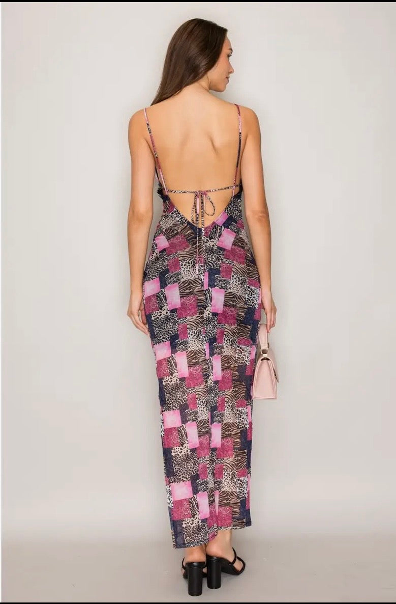 Animal Patchwork Dress