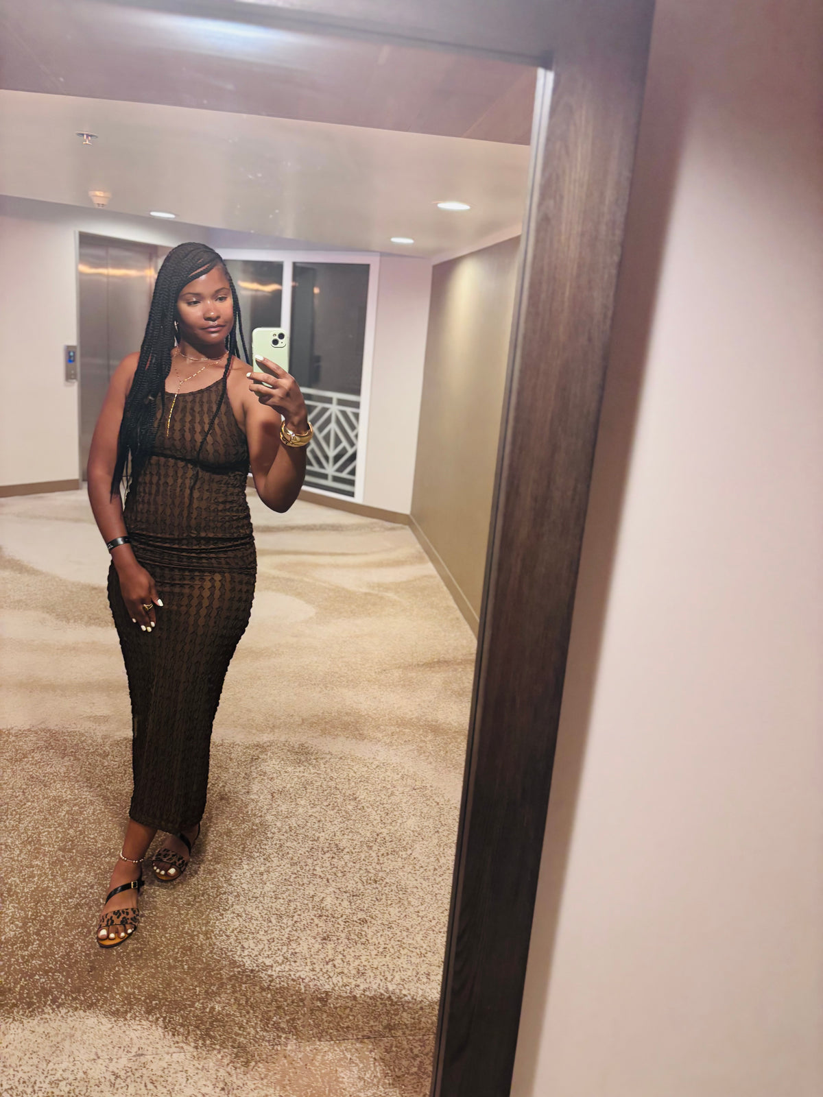 Backless Halter Maxi Dress