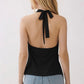 Pretty Front Twist Halter Top