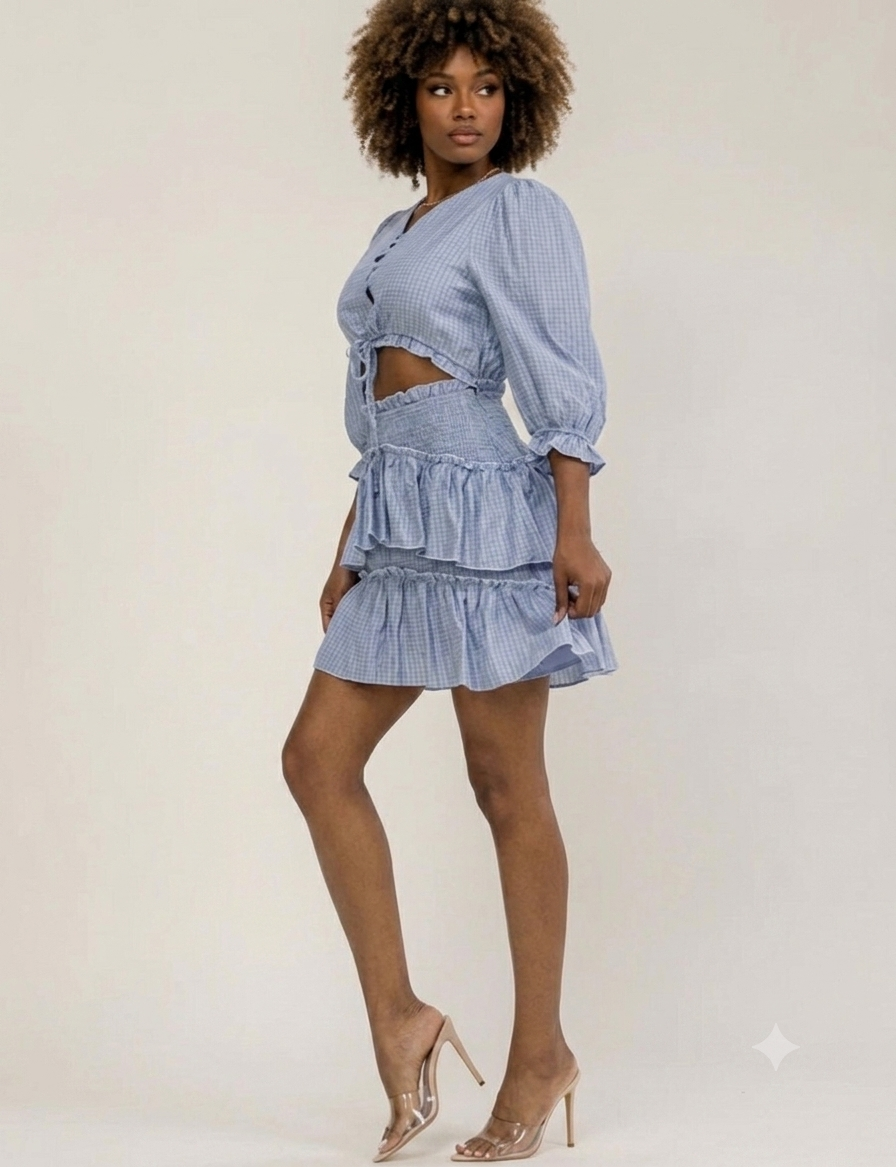 Smooches Plaid Mini Dress