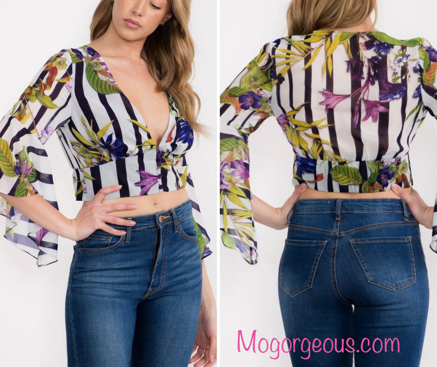 Floral crop top