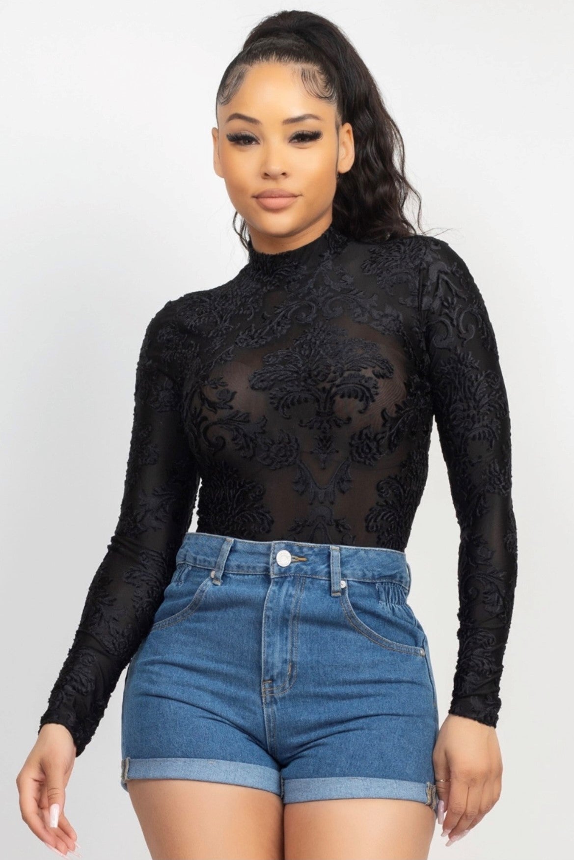 Shanika Embroidered Bodysuit