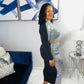 Takira hologram skirt set -Plus Size