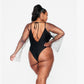 Diva Rhinestone Bodysuit-Plus Size
