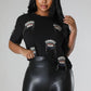 Eye See You Top- Black