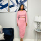 Tonya Cropped Top and Ruched Maxi Skirt Set