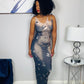 Raindrop Body Maxi Dress