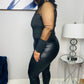 Kennie Faux leather leggings- Plus Size