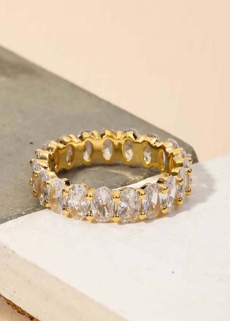 Evermore Rhinestone Eternity Ring